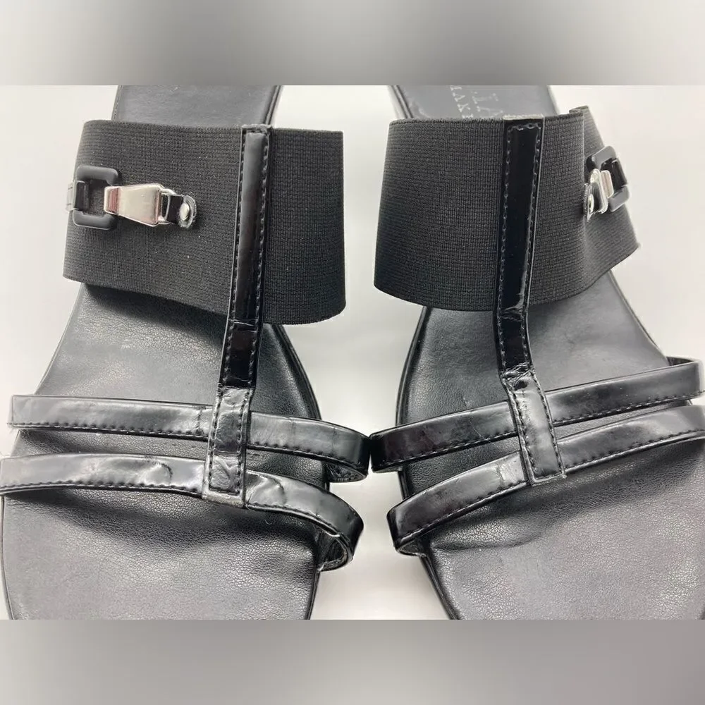 Italian Shoemakers Women’s Black Sandals Size 10 Made in Italy